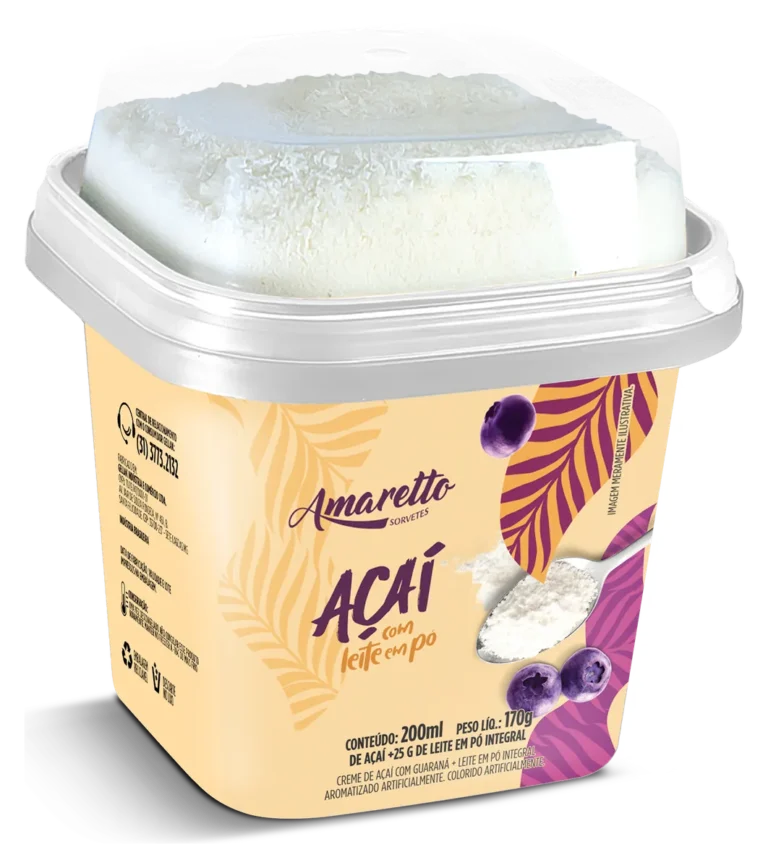 Açaí com Leite em Pó 200 ml — imagem oficial