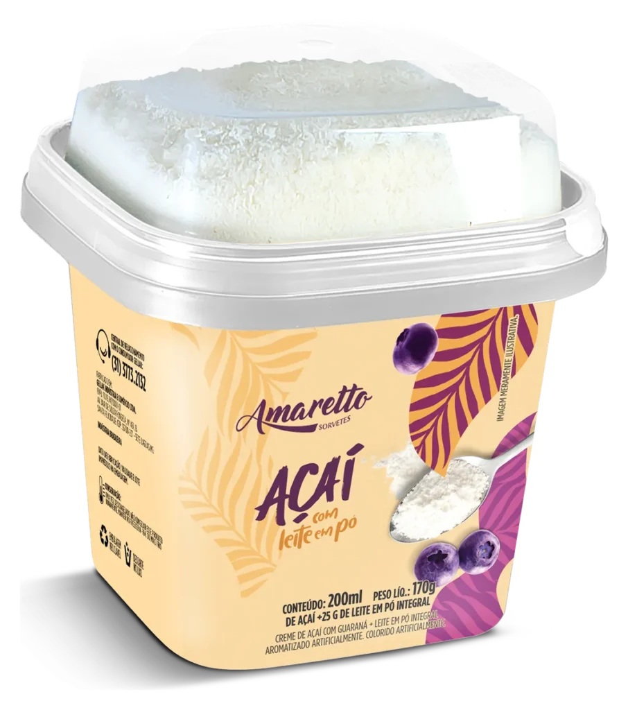 Açaí com Leite em Pó 200 ml — imagem oficial
