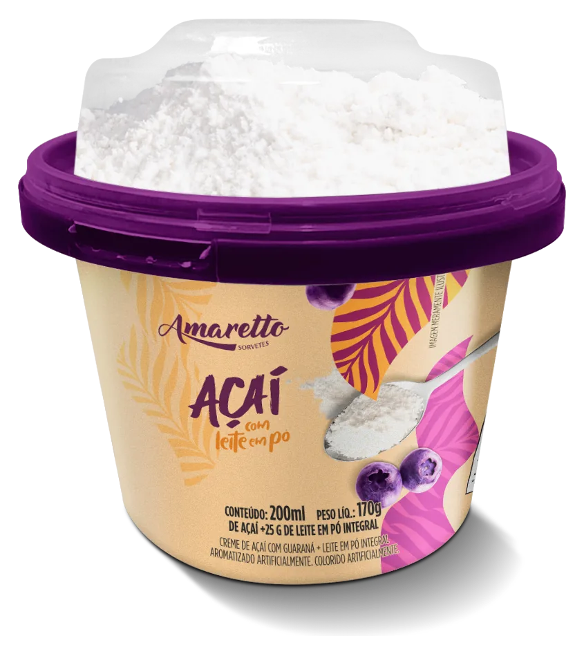 Açaí com Leite em Pó 250 ml — imagem oficial