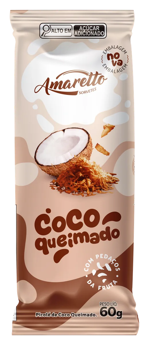 Picolé Ao Leite Coco Queimado — imagem oficial