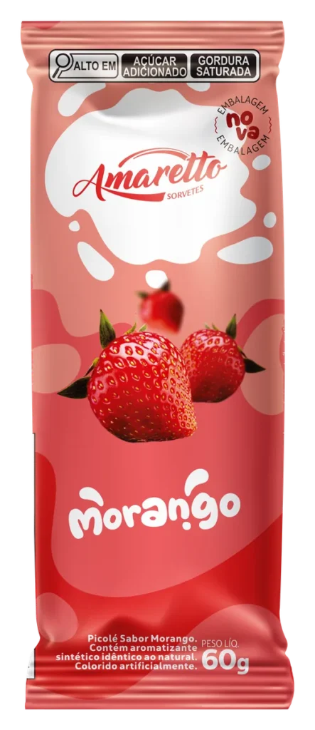 Picolé Ao Leite Morango — imagem oficial