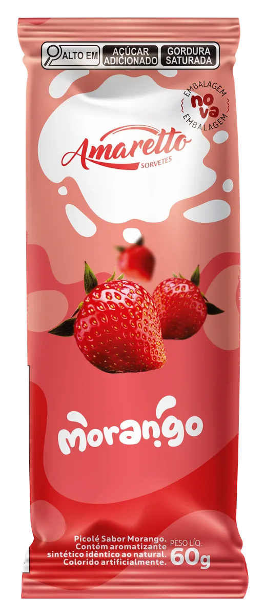 Picolé Ao Leite Morango — imagem oficial