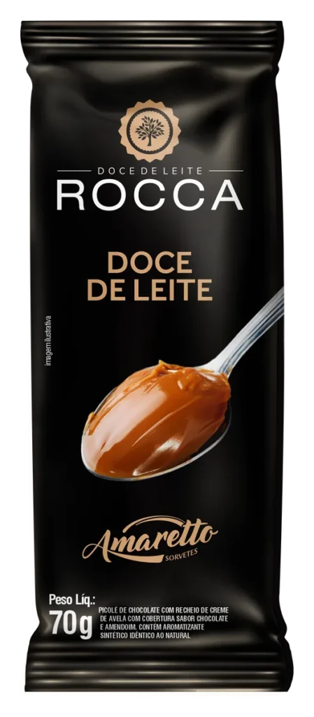 Picolé Doce de Leite Rocca — imagem oficial
