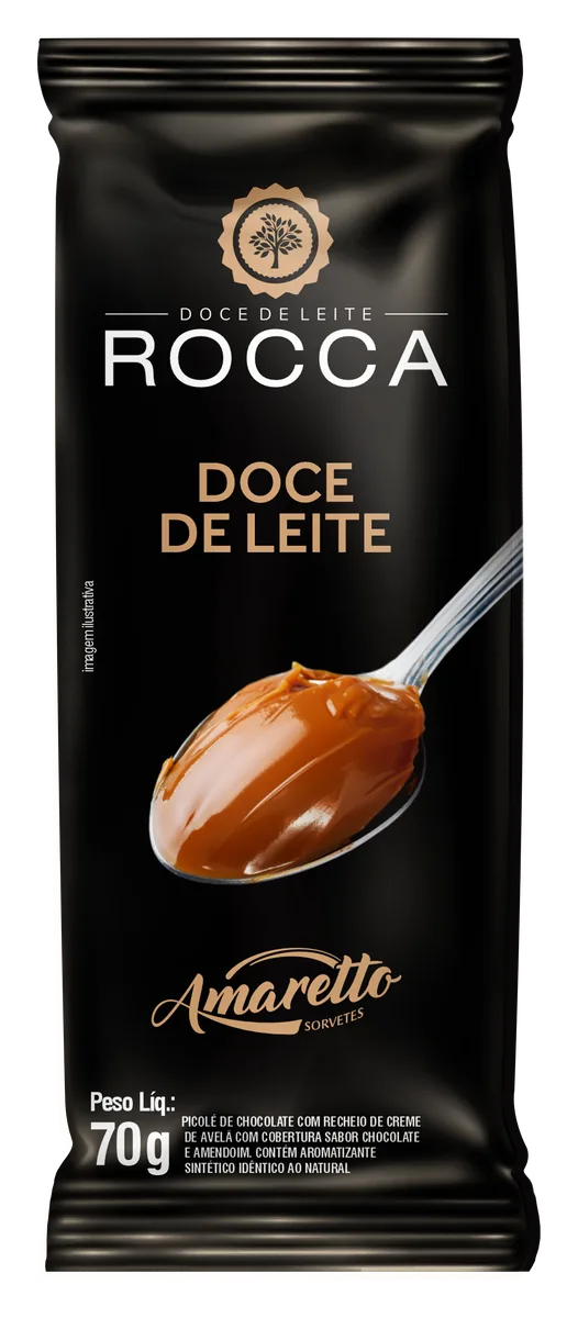 Picolé Doce de Leite Rocca — imagem oficial