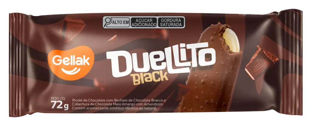 Picolé Duellito Black — imagem oficial