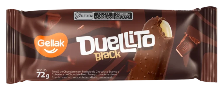 Picolé Duellito Black — imagem oficial