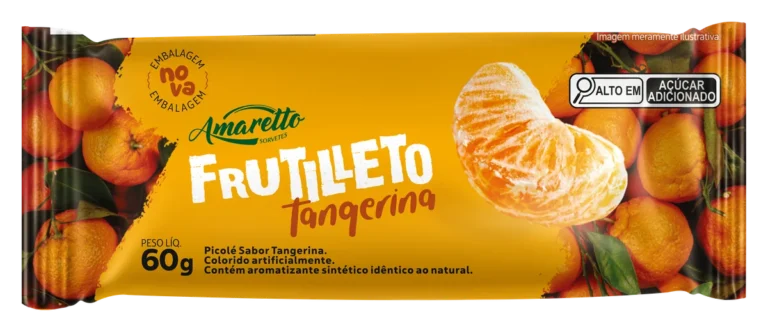Picolé Frutilleto Tangerina — imagem oficial