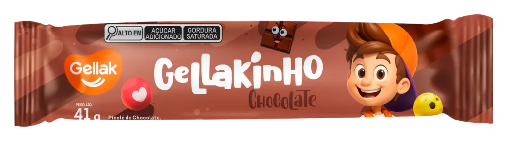Picolé Gellakinho Chocolate — imagem oficial