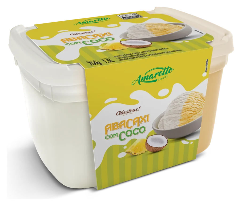 Sorvete Abacaxi com Coco — imagem oficial