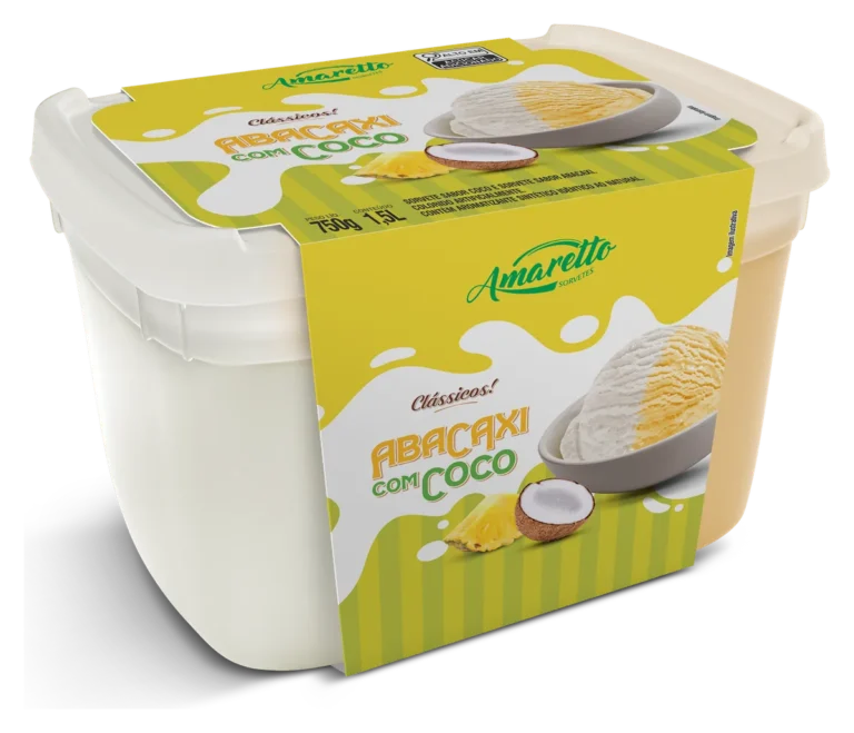 Sorvete Abacaxi com Coco — imagem oficial