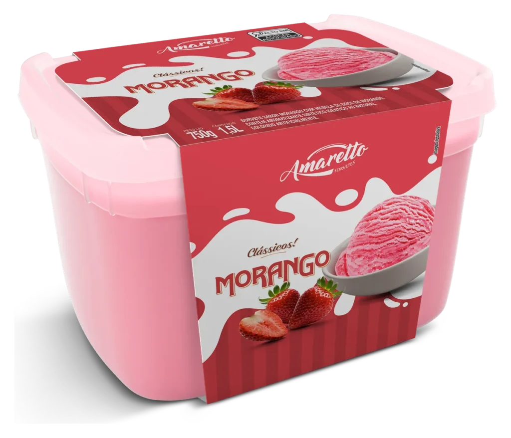 Sorvete Morango — imagem oficial