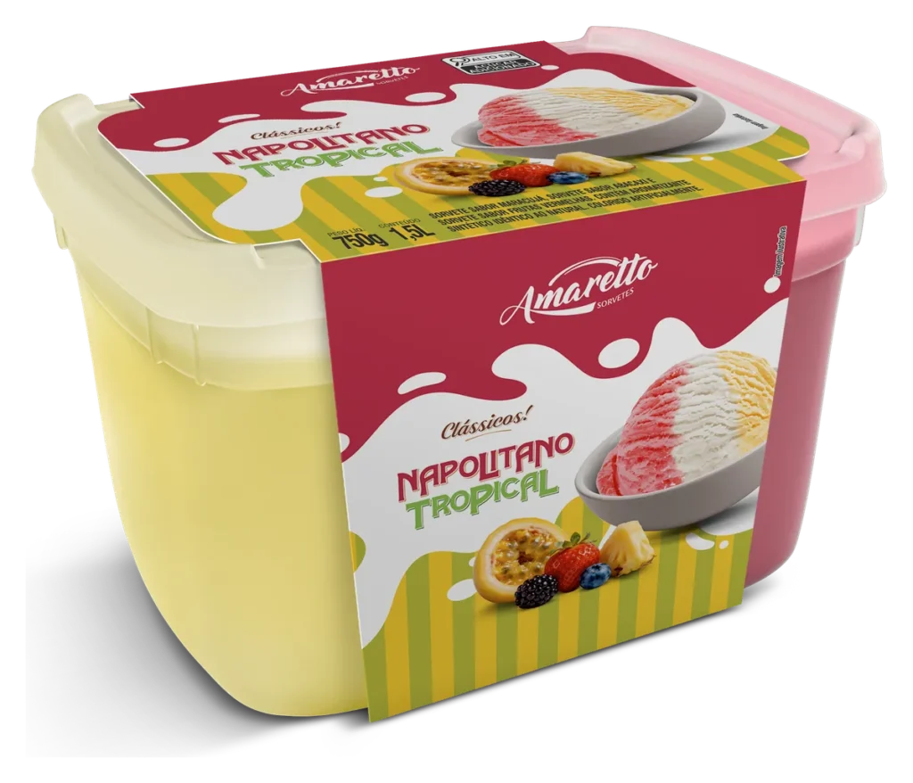 Sorvete Napolitano Tropical — imagem oficial