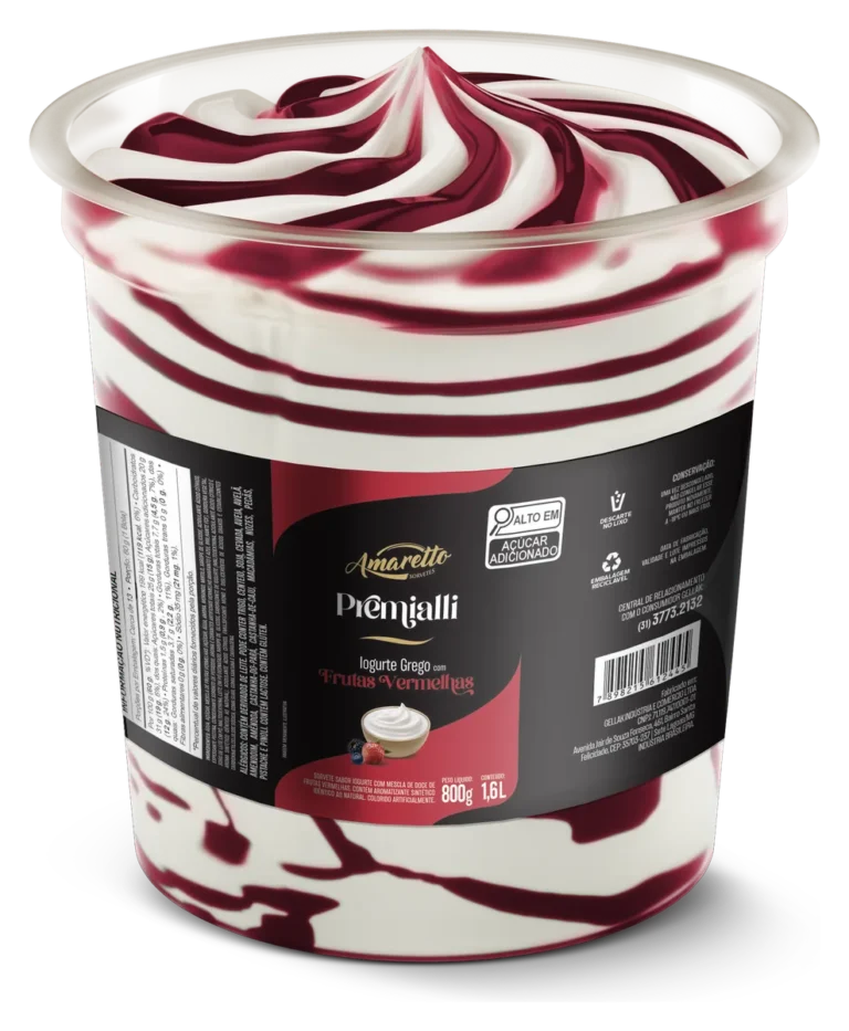Premialli Iogurte Grego com Frutas Vermelhas — imagem oficial