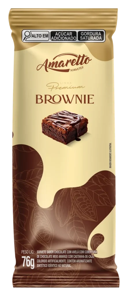 Picolé Premium Brownie — imagem oficial
