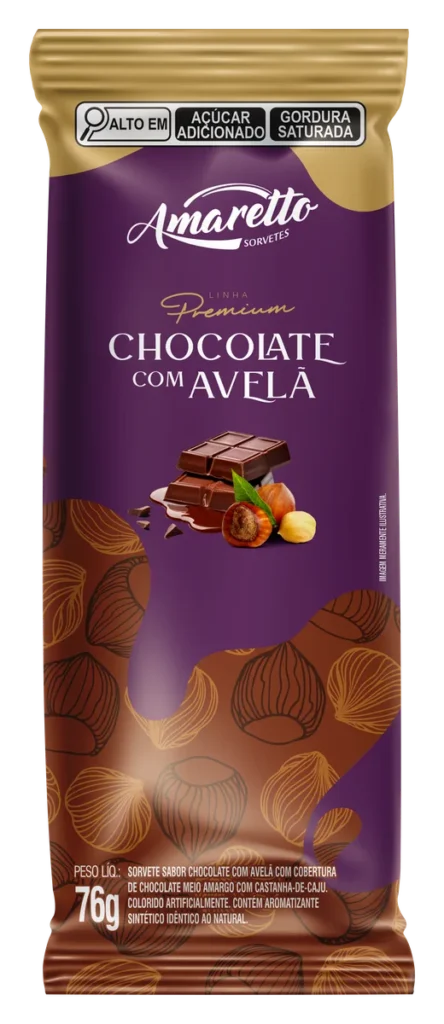 Picolé Premium Chocolate com Avelã — imagem oficial