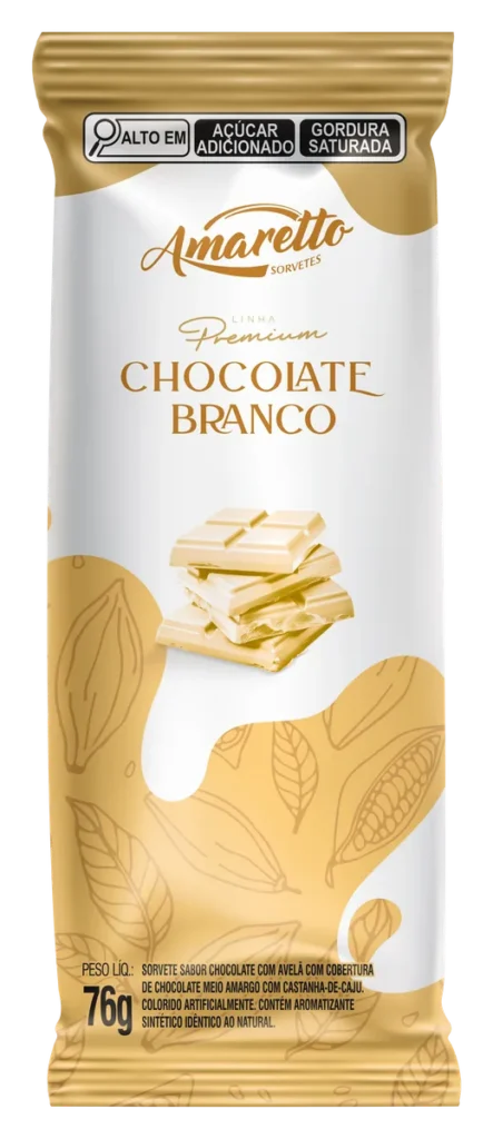 Picolé Premium Chocolate Branco — imagem oficial