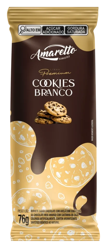 Picolé Premium Cookies — imagem oficial