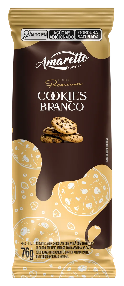 Picolé Premium Cookies — imagem oficial