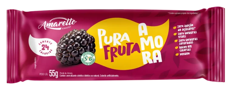 Picolé Pura Fruta Amora — imagem oficial