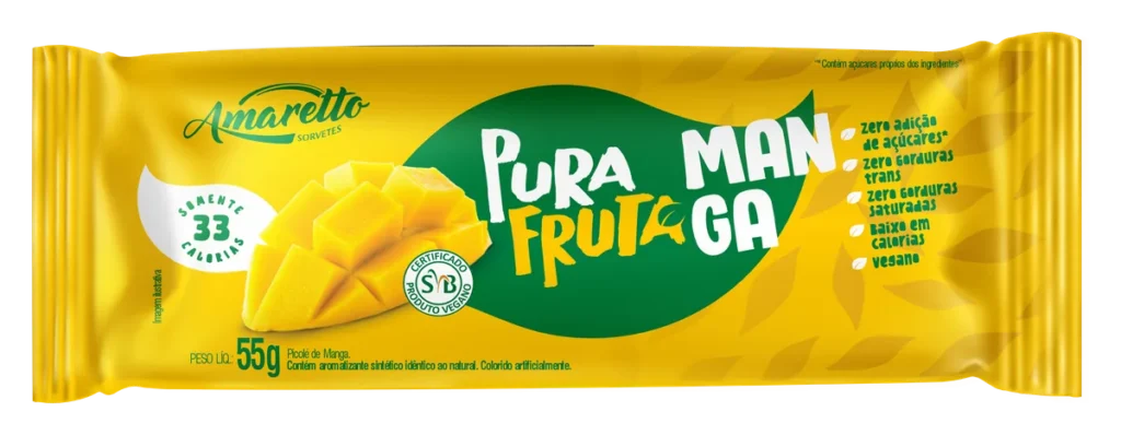 Picolé Pura Fruta Manga — imagem oficial