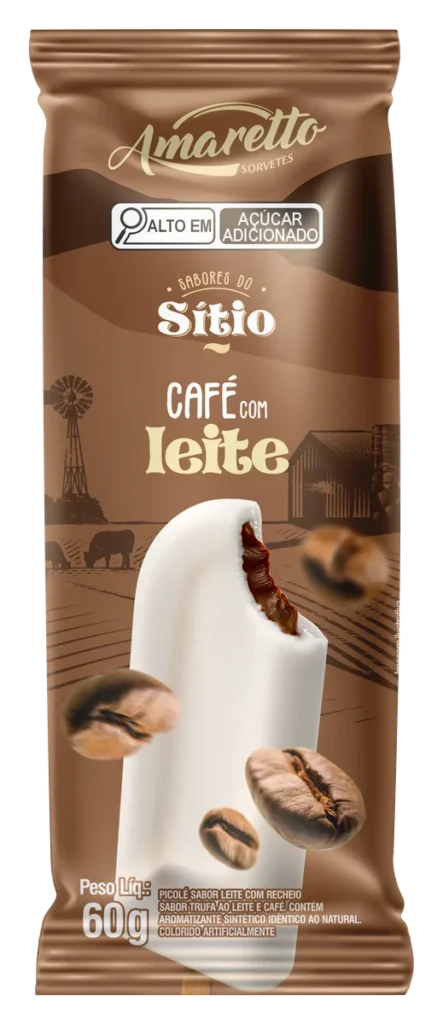 Picolé Sabores do Sítio Café com Leite — imagem oficial