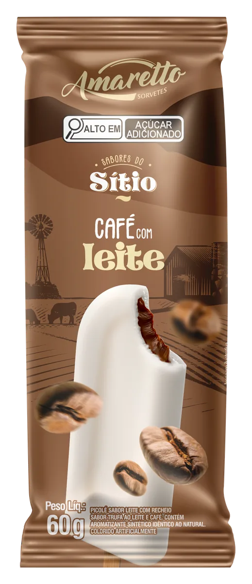 Picolé Sabores do Sítio Café com Leite — imagem oficial