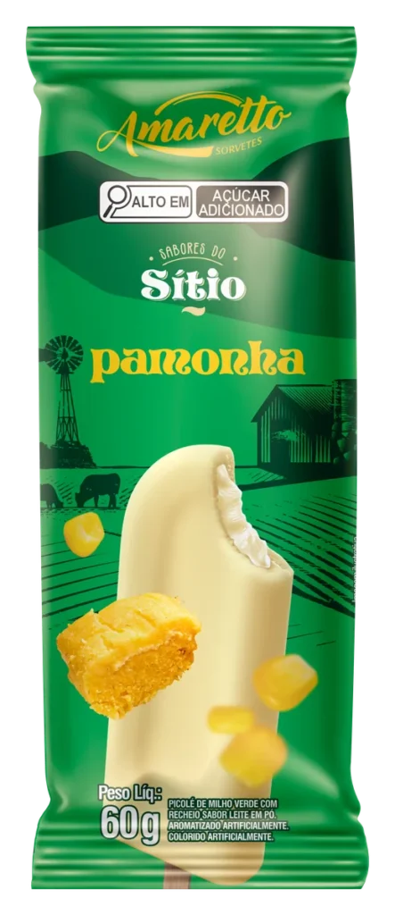 Picolé Sabores do Sítio Pamonha — imagem oficial
