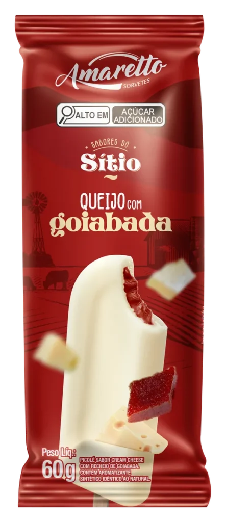 Picolé Sabores do Sítio Queijo com Goiabada — imagem oficial