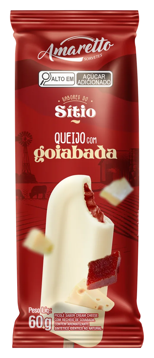 Picolé Sabores do Sítio Queijo com Goiabada — imagem oficial