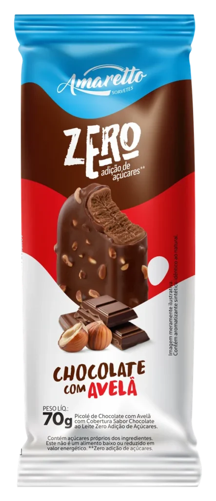 Picolé Zero Chocolate com Avelã — imagem oficial